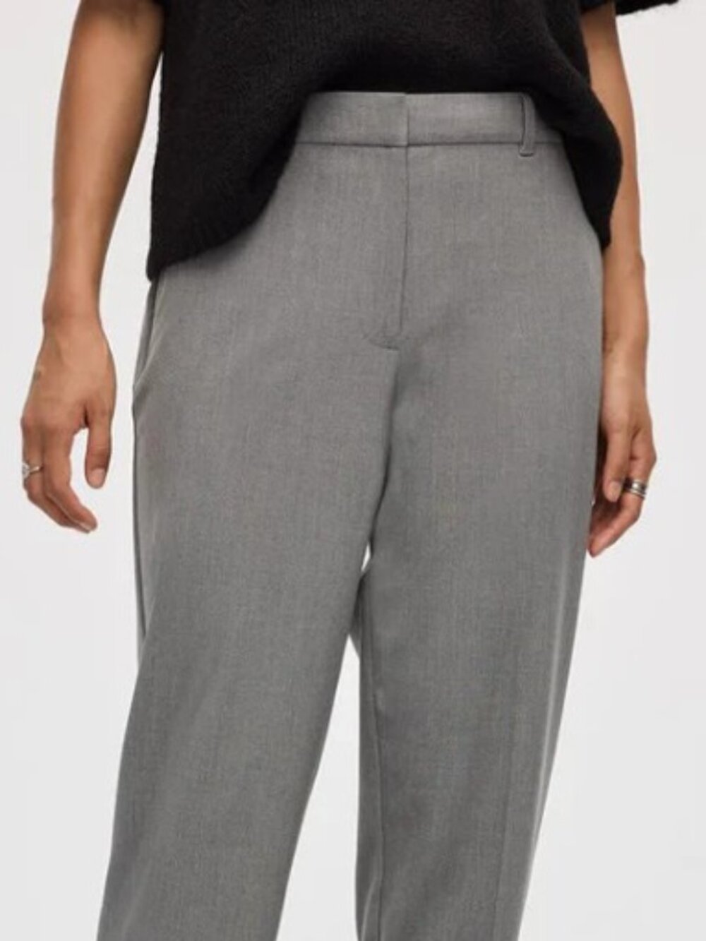Reitmans Women's Wide Leg Petite Gray Pants sz.12